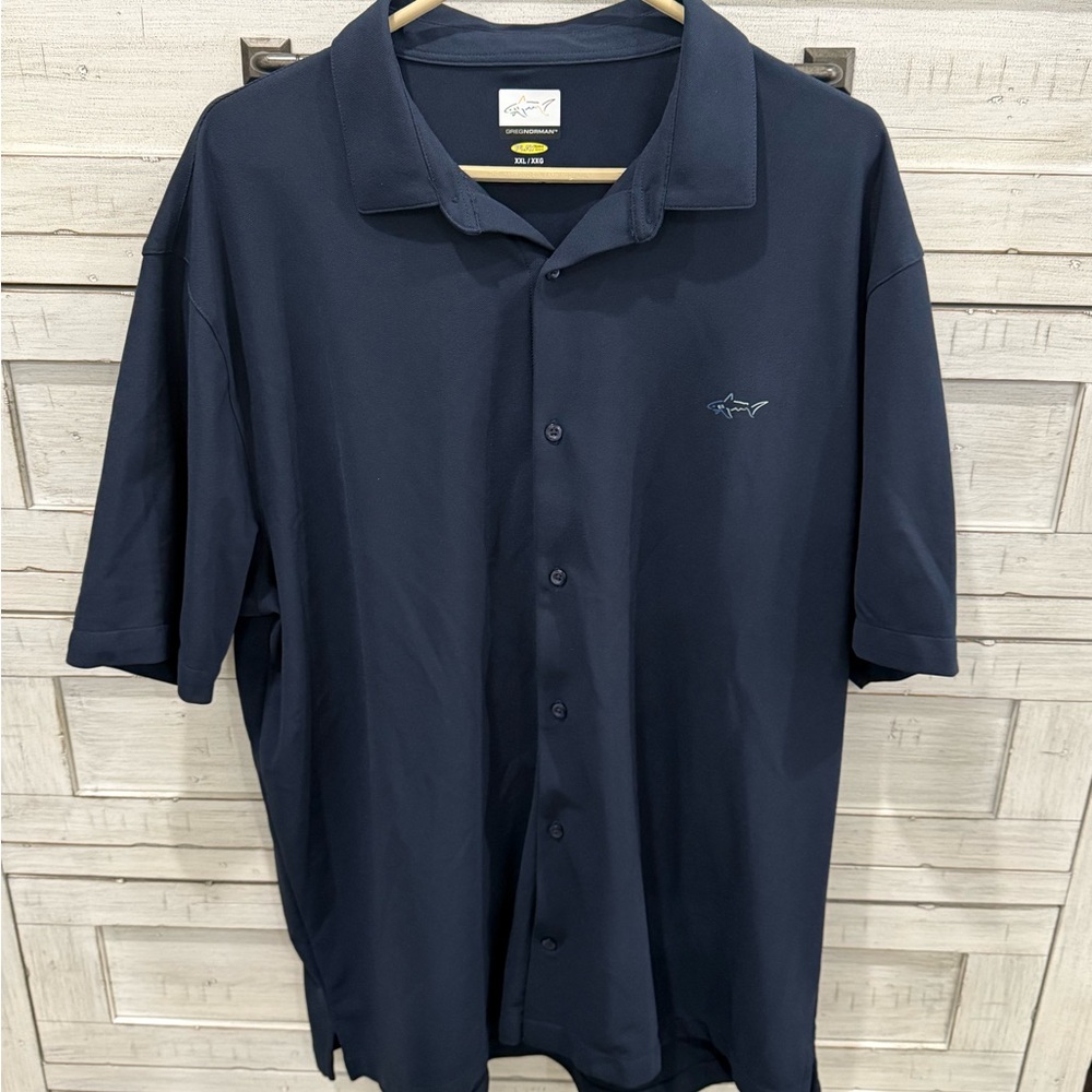 Greg Norman Collection Navy Blue Polo Shirt
